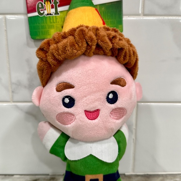 BUDDY THE ELF Holiday 9" Squeaky Plush DOG TOY Fetch For Pets Christmas Squeaker - Picture 4 of 11